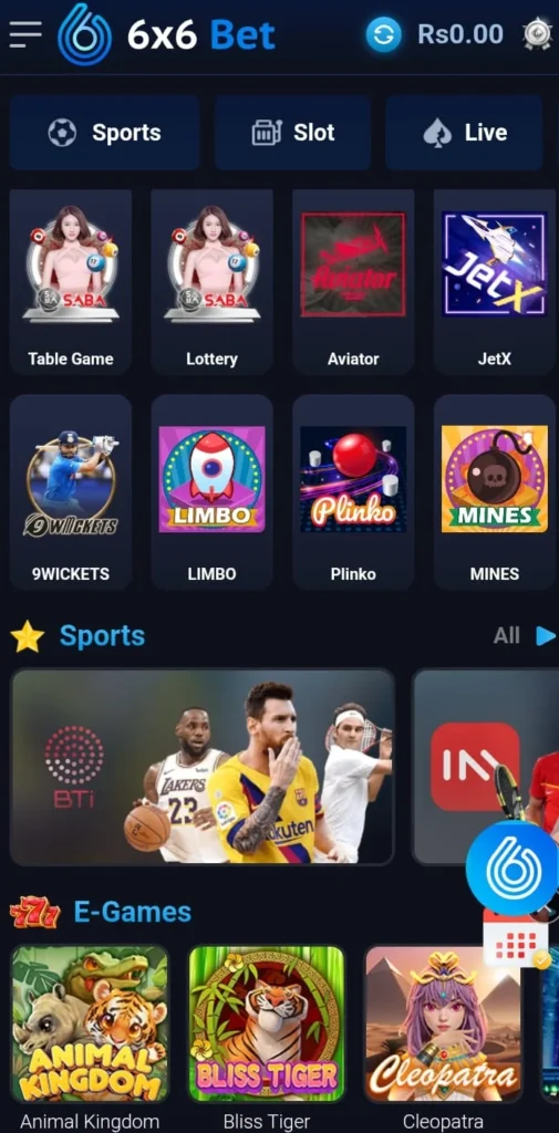 6x6bet game